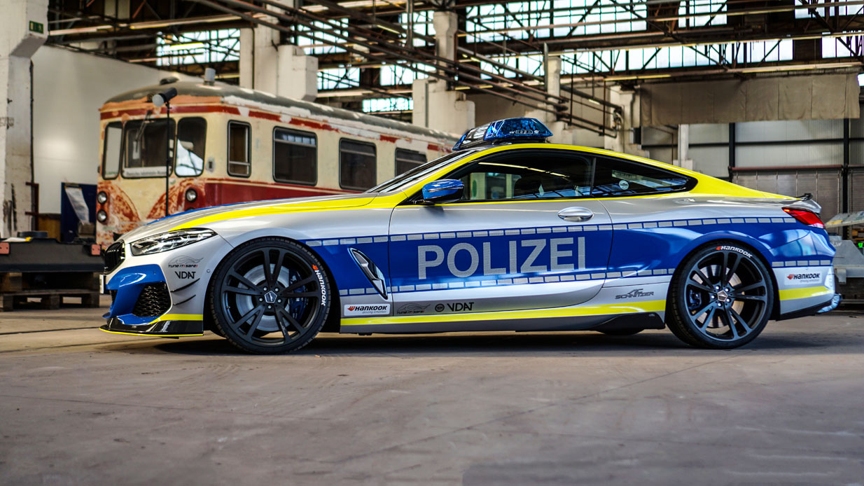 AC Schnitzer’s Police-Themed BMW M850i Coupe Can Chase Down Any Autobahn Speedsters