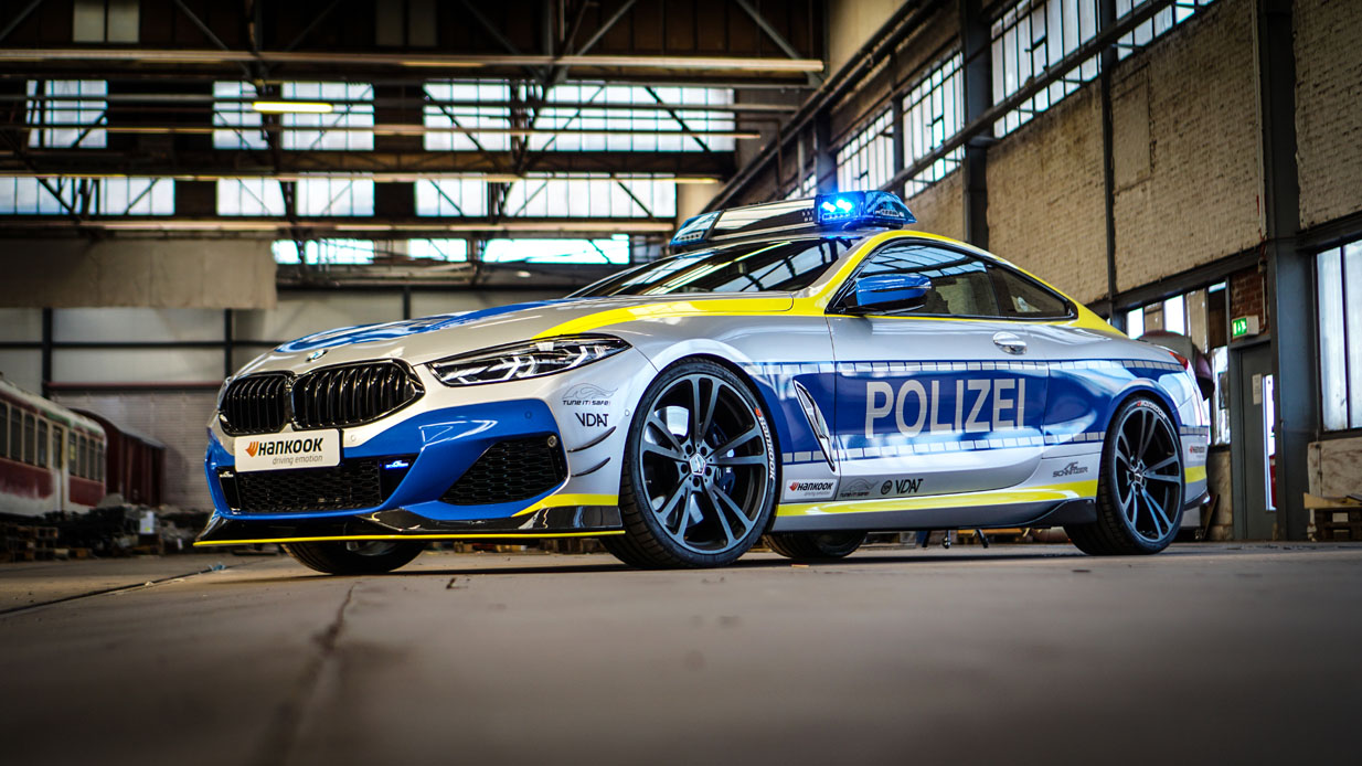 AC Schnitzer’s Police-Themed BMW M850i Coupe Can Chase Down Any Autobahn Speedsters