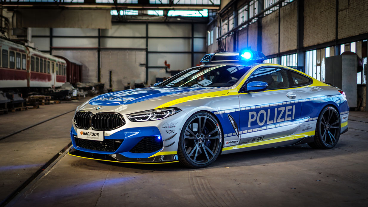 AC Schnitzer’s Police-Themed BMW M850i Coupe Can Chase Down Any Autobahn Speedsters