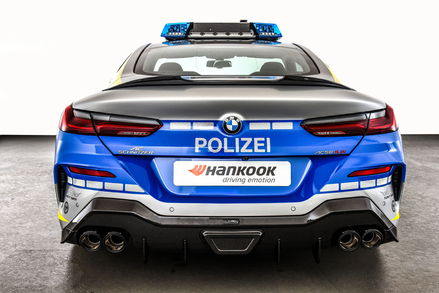 AC Schnitzer’s Police-Themed BMW M850i Coupe Can Chase Down Any Autobahn Speedsters
