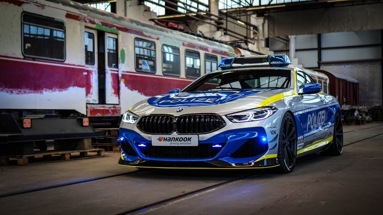 AC Schnitzer’s Police-Themed BMW M850i Coupe Can Chase Down Any Autobahn Speedsters