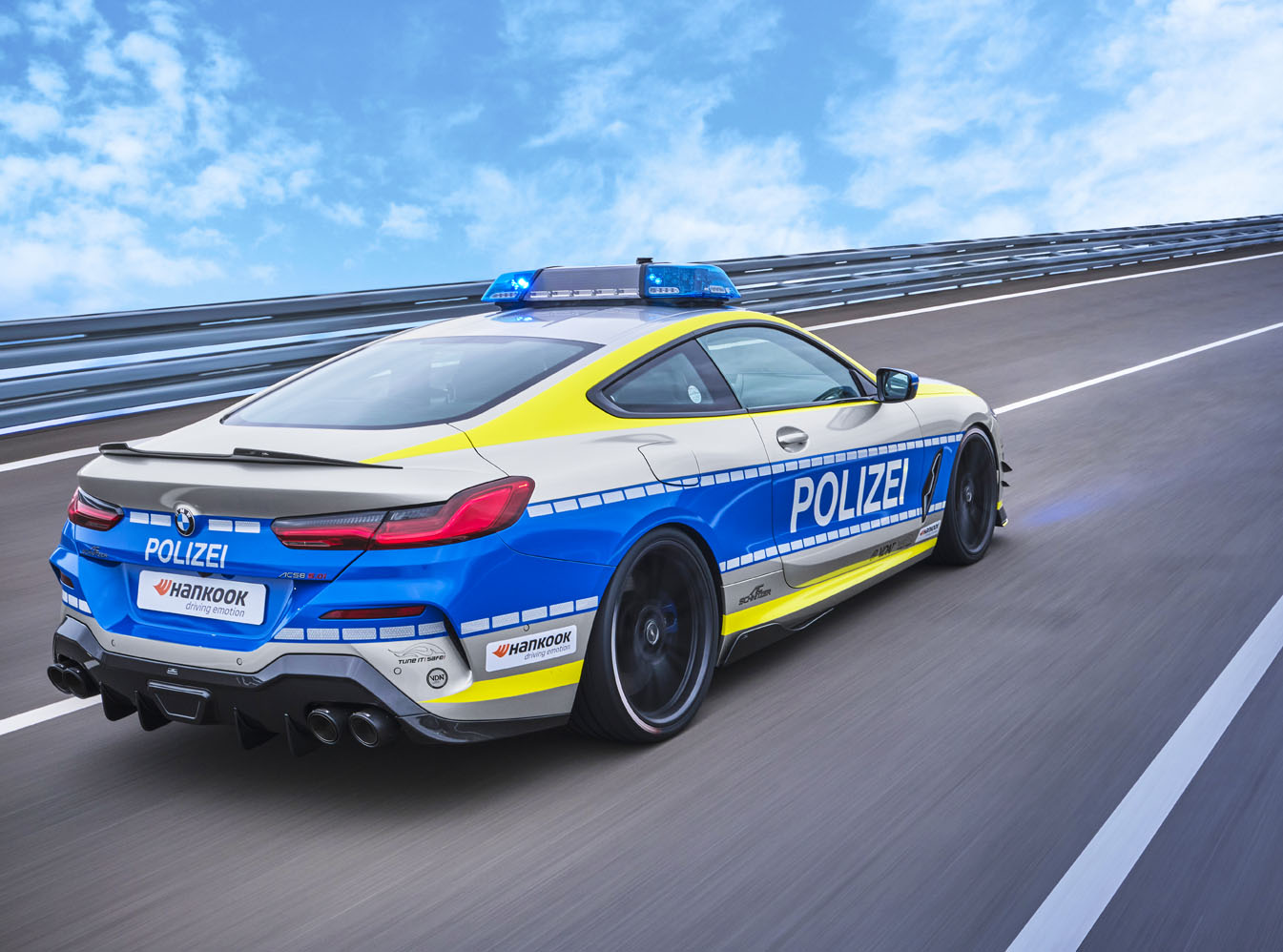 AC Schnitzer’s Police-Themed BMW M850i Coupe Can Chase Down Any Autobahn Speedsters