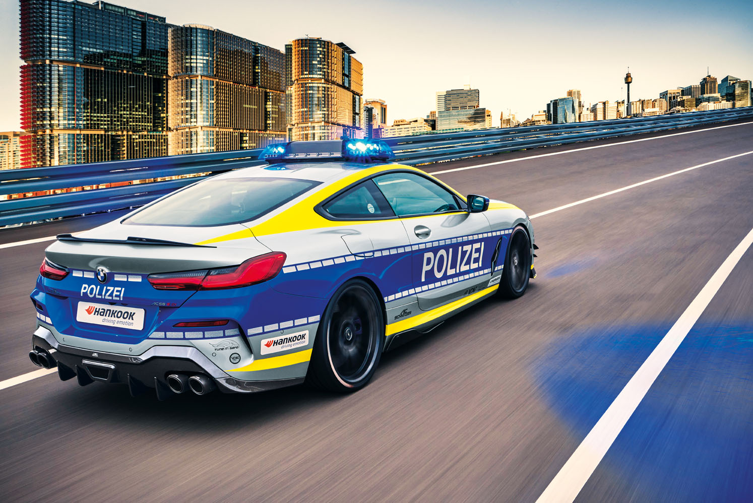 AC Schnitzer’s Police-Themed BMW M850i Coupe Can Chase Down Any Autobahn Speedsters