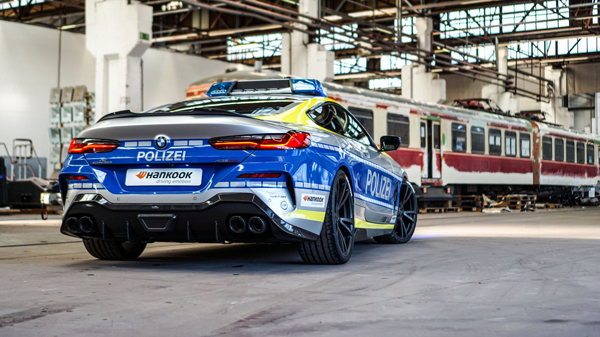 AC Schnitzer’s Police-Themed BMW M850i Coupe Can Chase Down Any Autobahn Speedsters