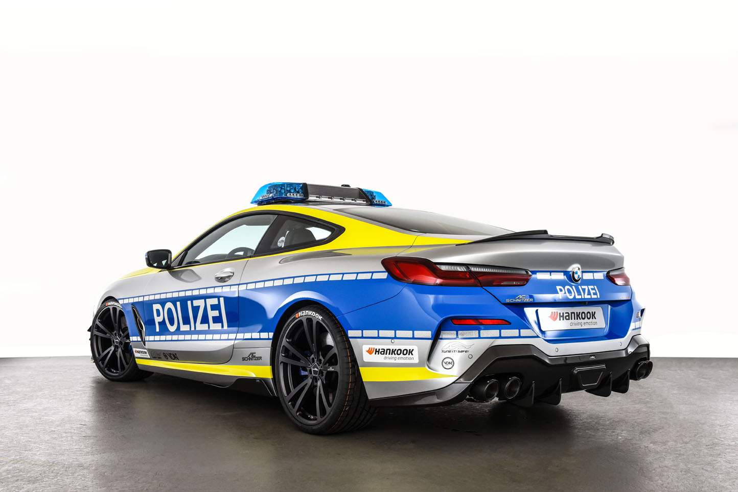 AC Schnitzer’s Police-Themed BMW M850i Coupe Can Chase Down Any Autobahn Speedsters