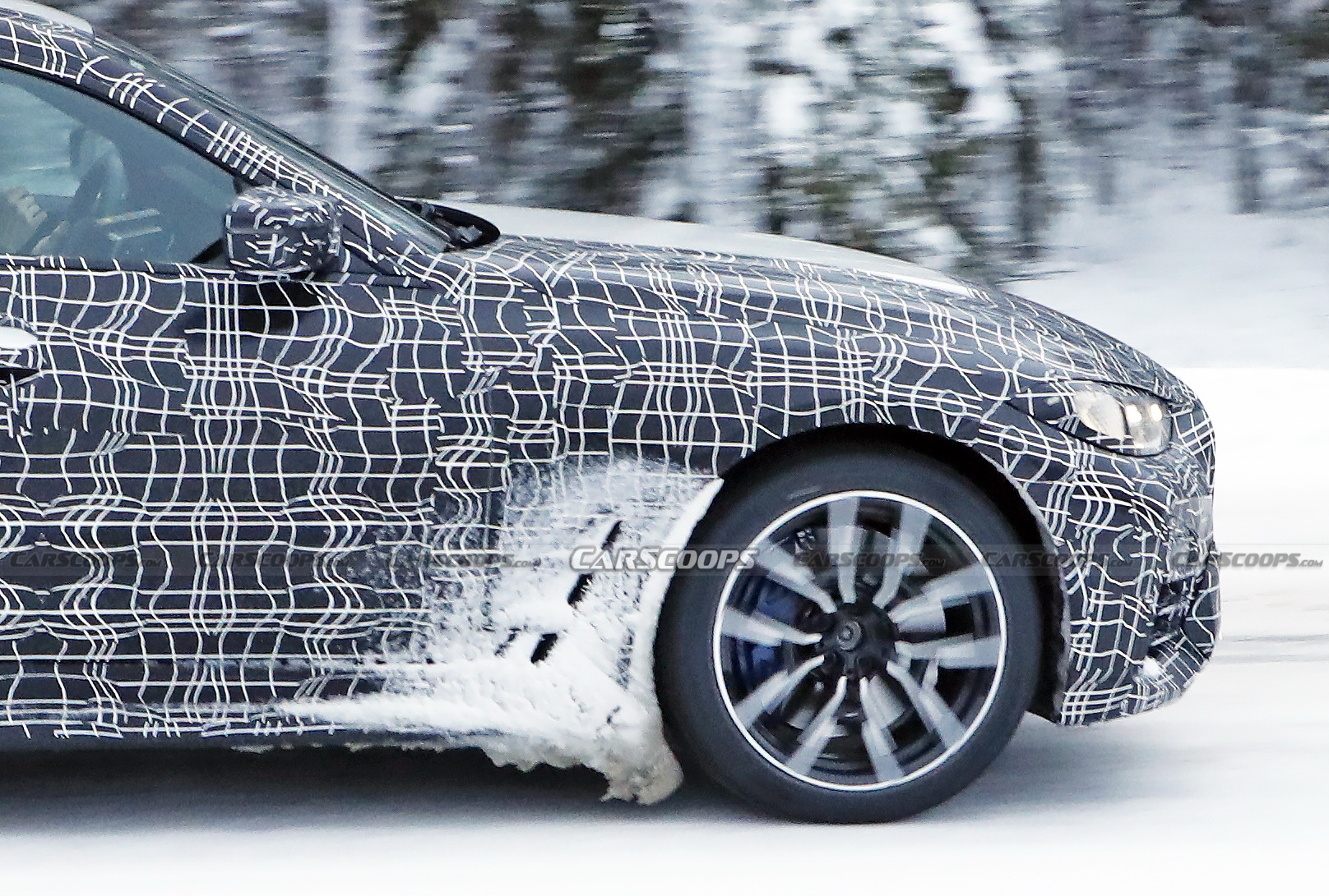2022 BMW 4-Series Gran Coupe Spotted Freezing Its Fastback Off During Cold Weather Tests