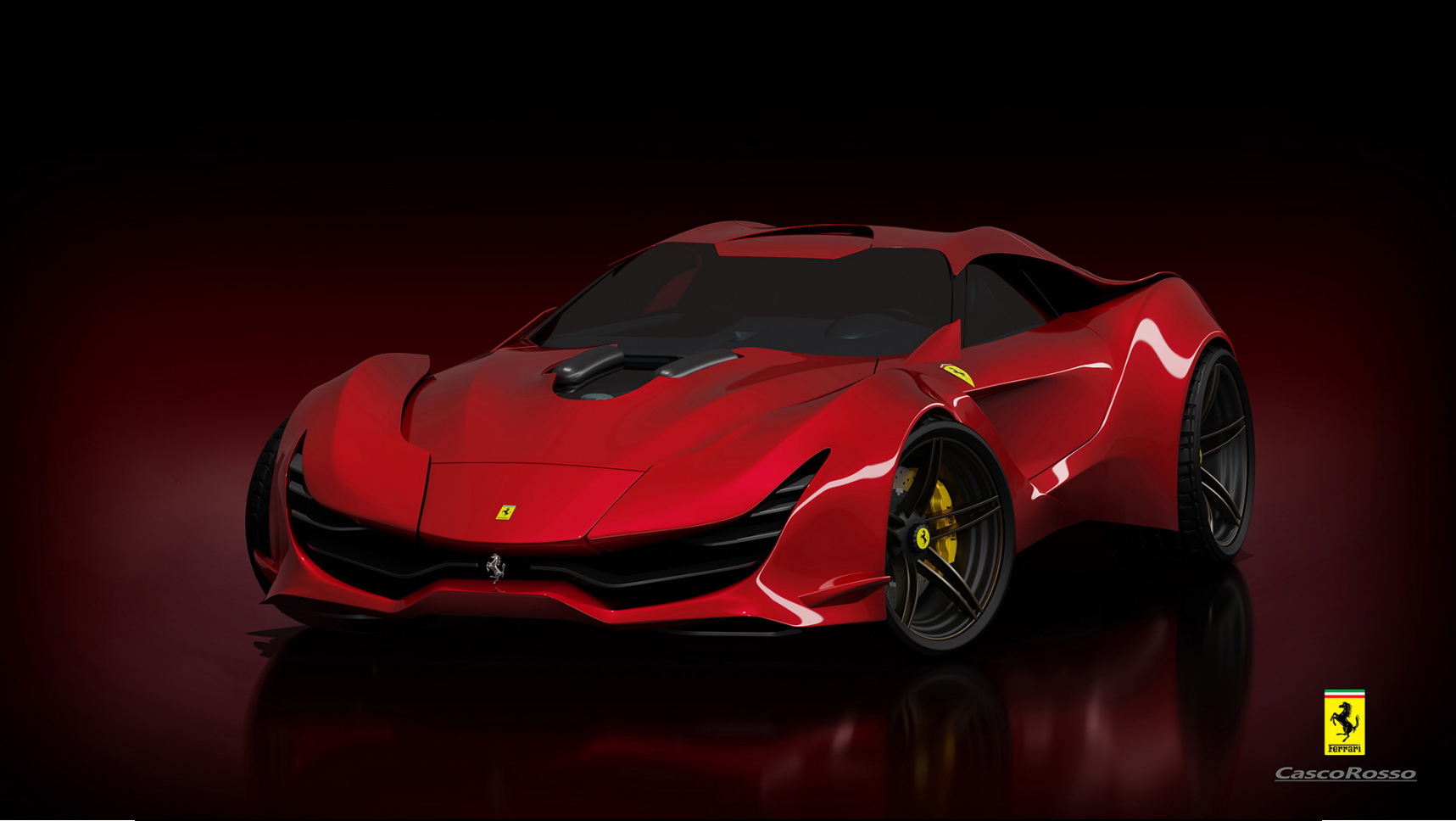 Ferrari CascoRosso Concept Is A Fresh, Imaginary Take On Maranello’s Exotics