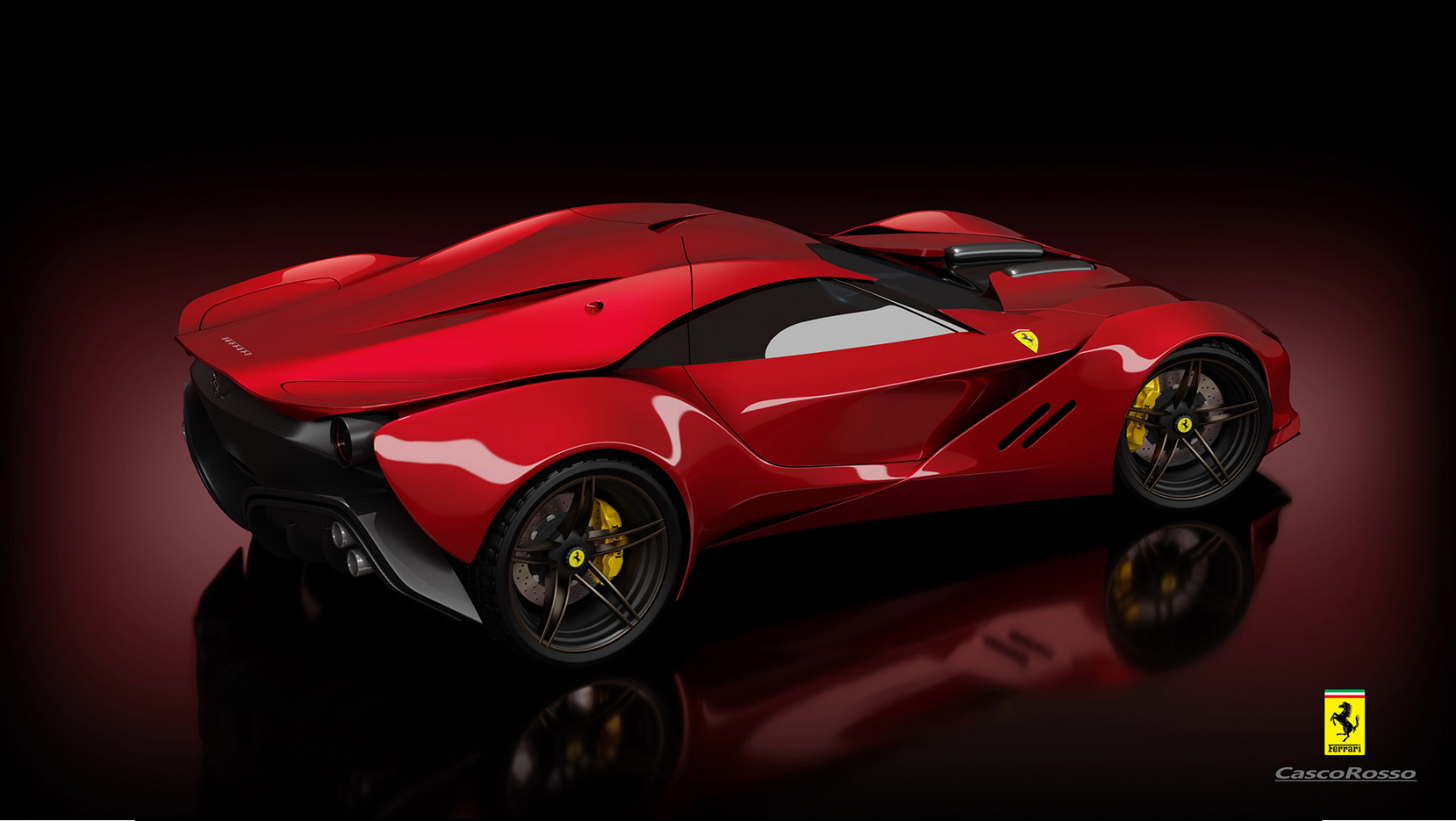 Ferrari CascoRosso Concept Is A Fresh, Imaginary Take On Maranello’s Exotics