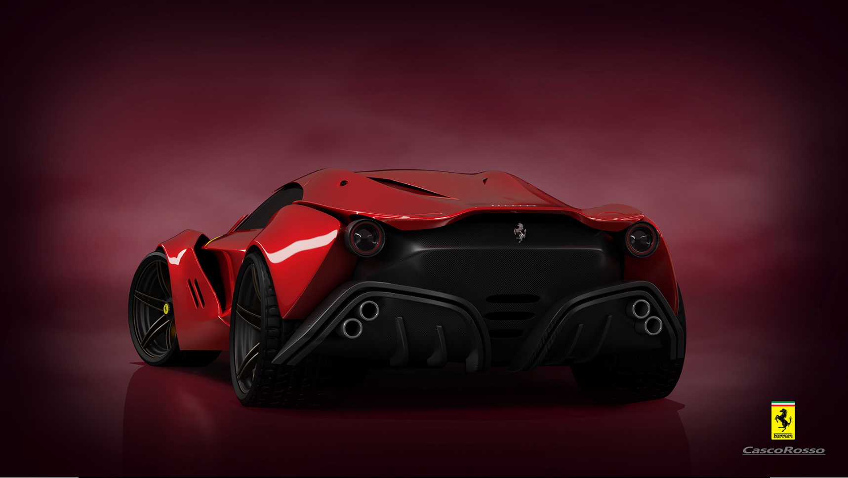 Ferrari CascoRosso Concept Is A Fresh, Imaginary Take On Maranello’s Exotics