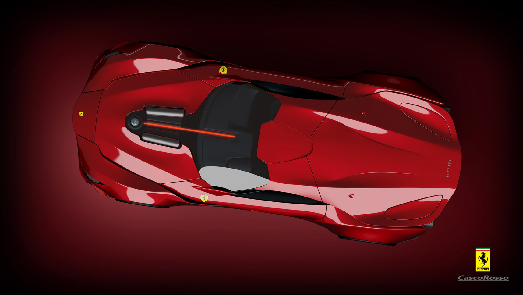 Ferrari CascoRosso Concept Is A Fresh, Imaginary Take On Maranello’s Exotics