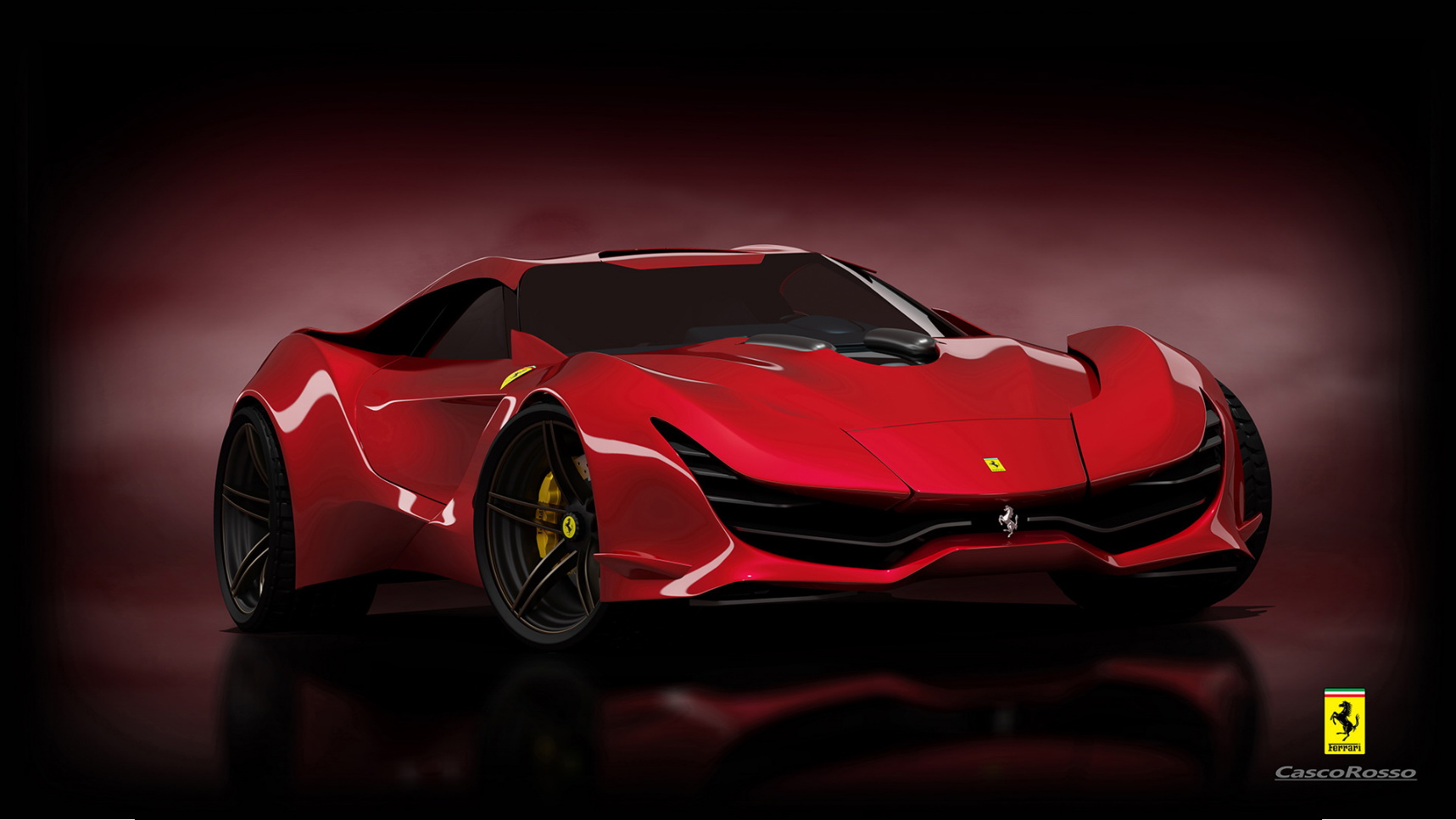 Ferrari CascoRosso Concept Is A Fresh, Imaginary Take On Maranello’s Exotics