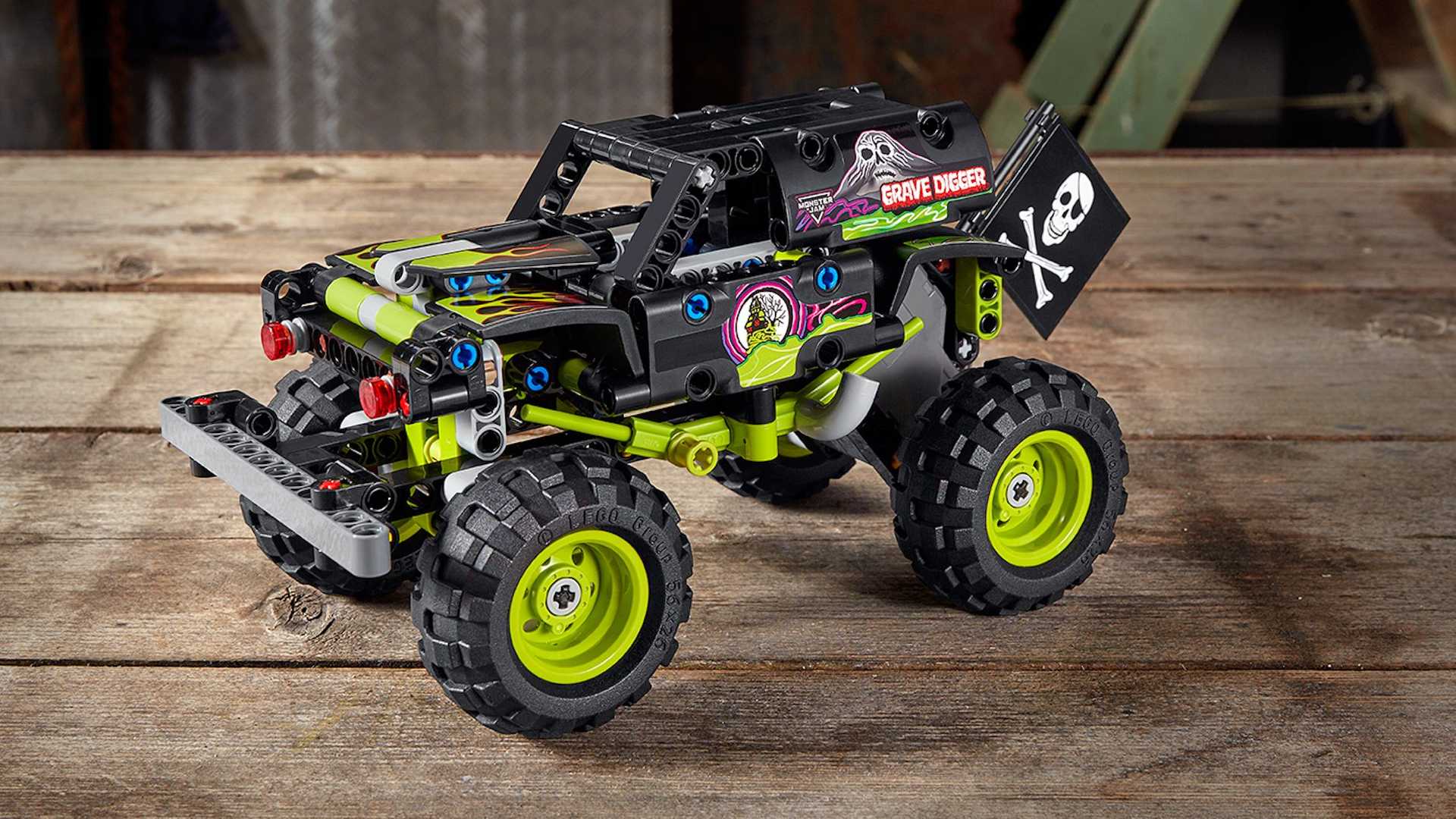 Grave Digger And Max D Become Pull Back Action LEGO Kits On Friday