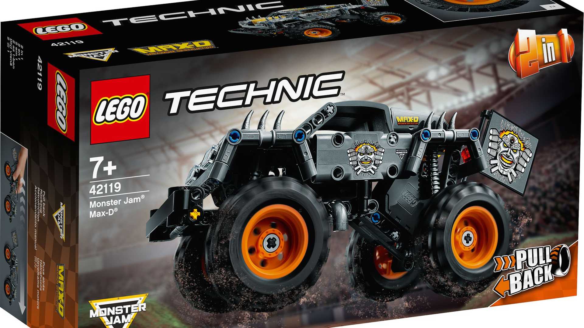 Grave Digger And Max D Become Pull Back Action LEGO Kits On Friday