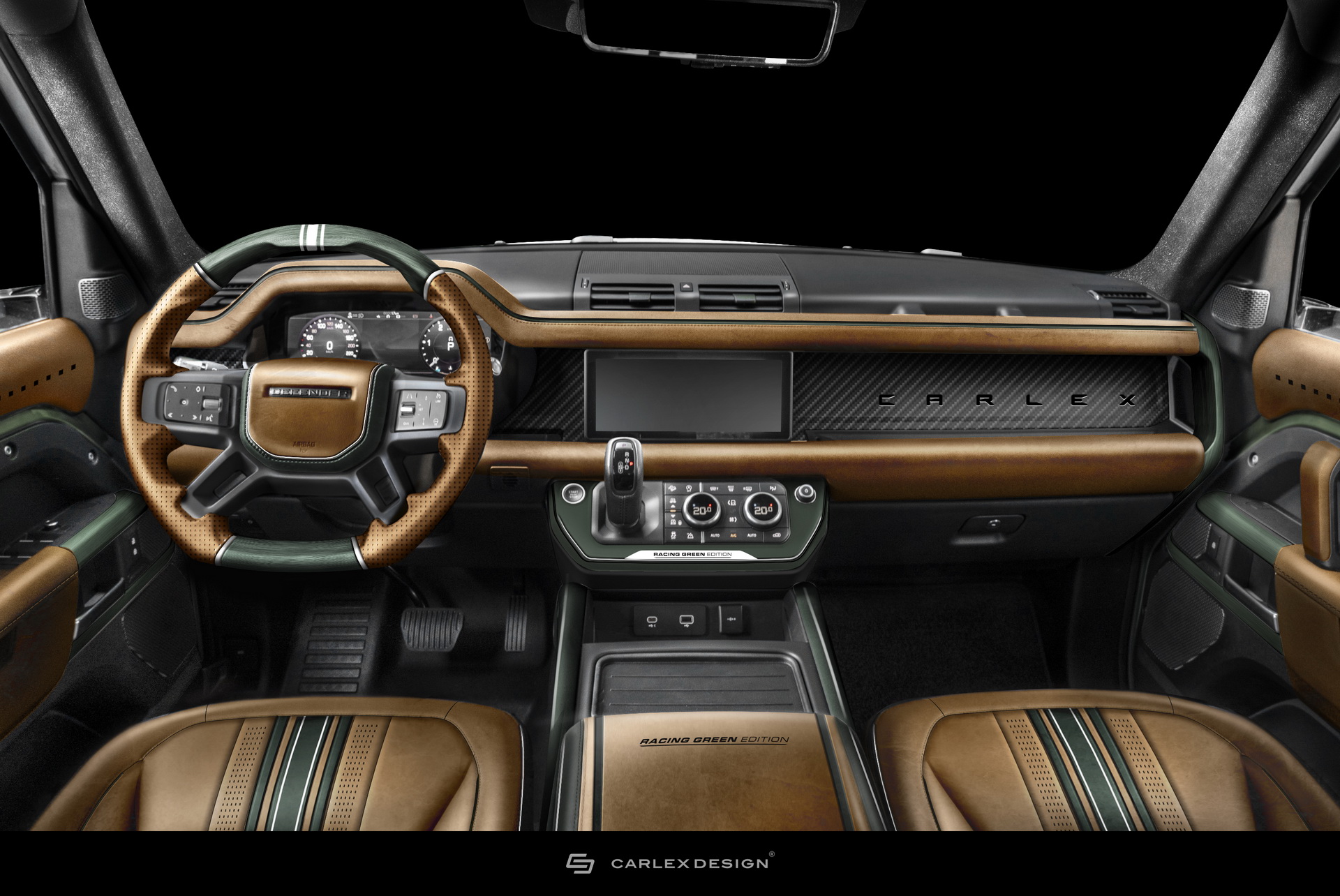 New Land Rover Defender Looks Pretty Rad With Carlex Design’s Racing Green Treatment