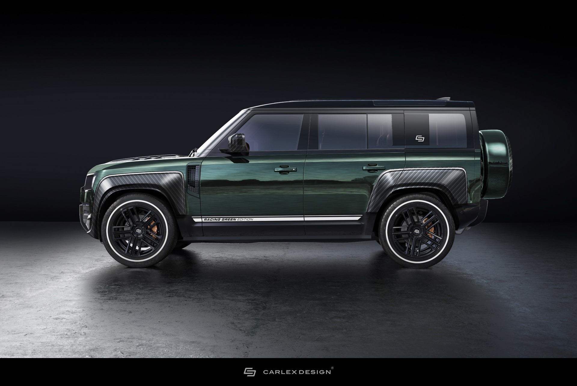 New Land Rover Defender Looks Pretty Rad With Carlex Design’s Racing Green Treatment