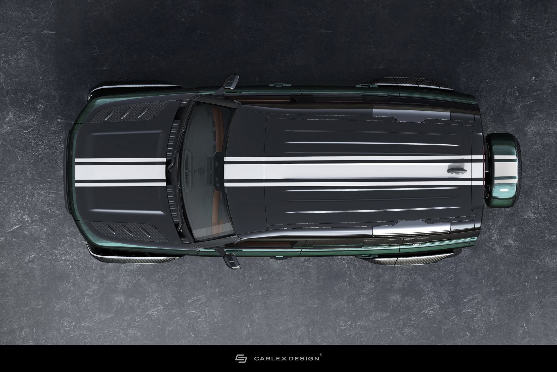 New Land Rover Defender Looks Pretty Rad With Carlex Design’s Racing Green Treatment