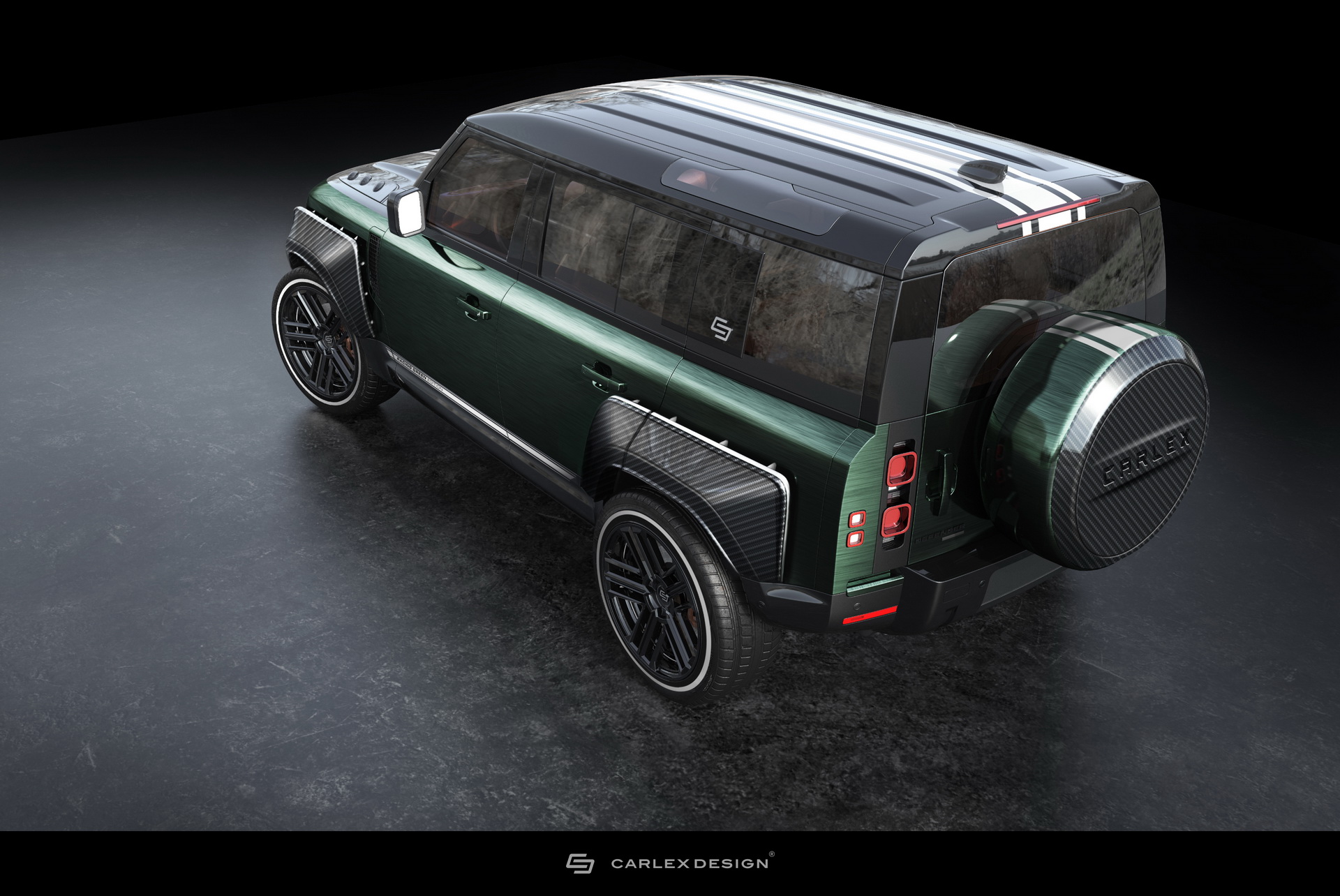 New Land Rover Defender Looks Pretty Rad With Carlex Design’s Racing Green Treatment