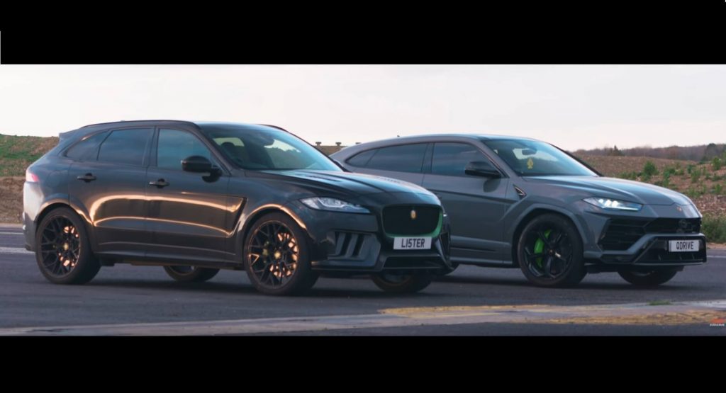  Lister Stealth Vs. Lamborghini Urus Is A 1,307 HP High-Riding Drag Race