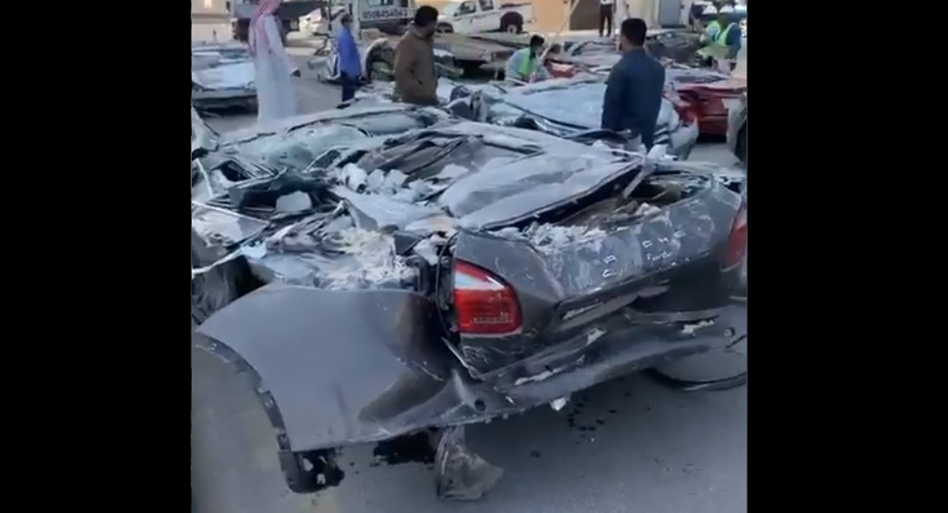 Parking Tower Collapses, Several Vehicles Get Obliterated