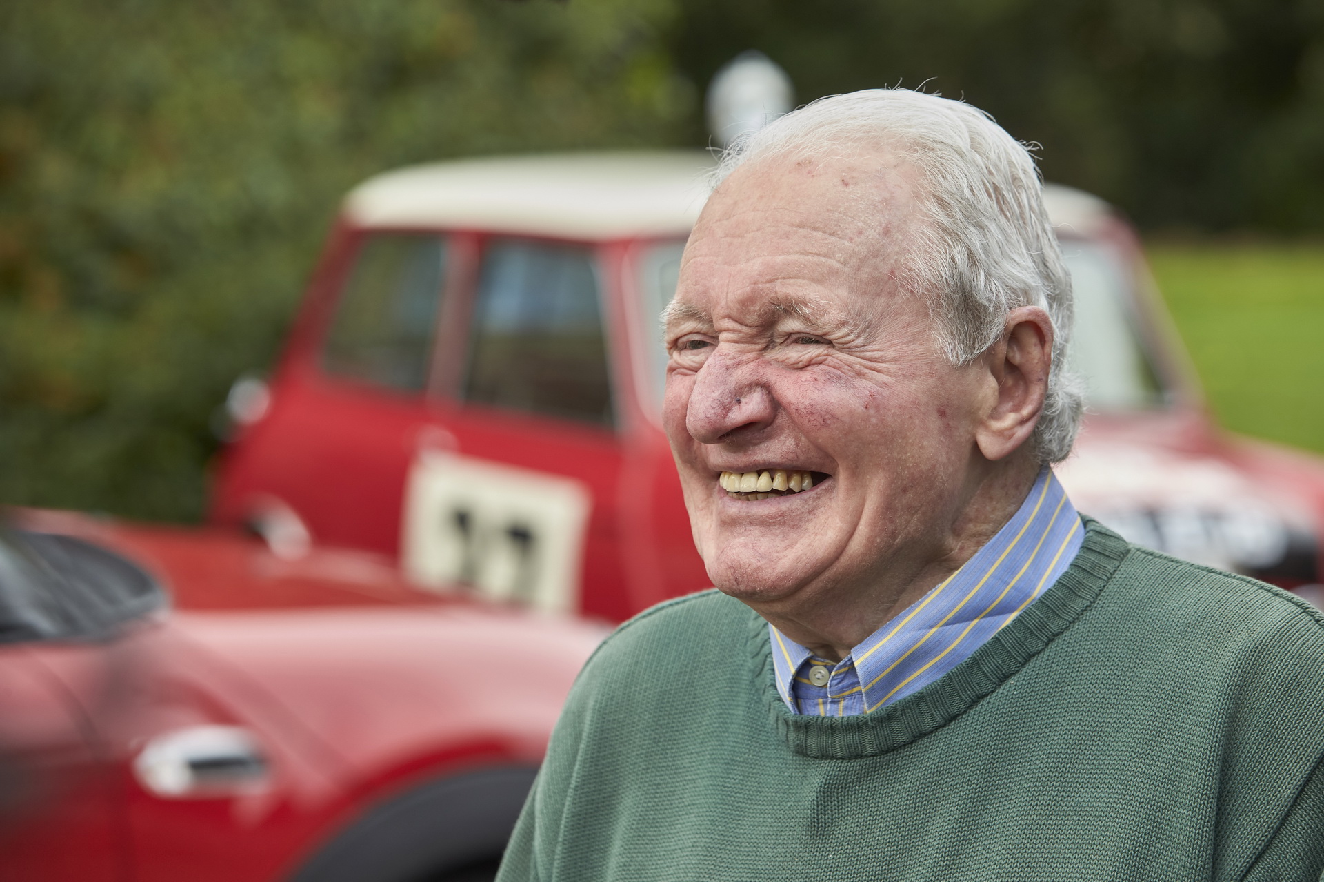 Rally Legend Paddy Hopkirk Takes Delivery Of His Limited Edition MINI