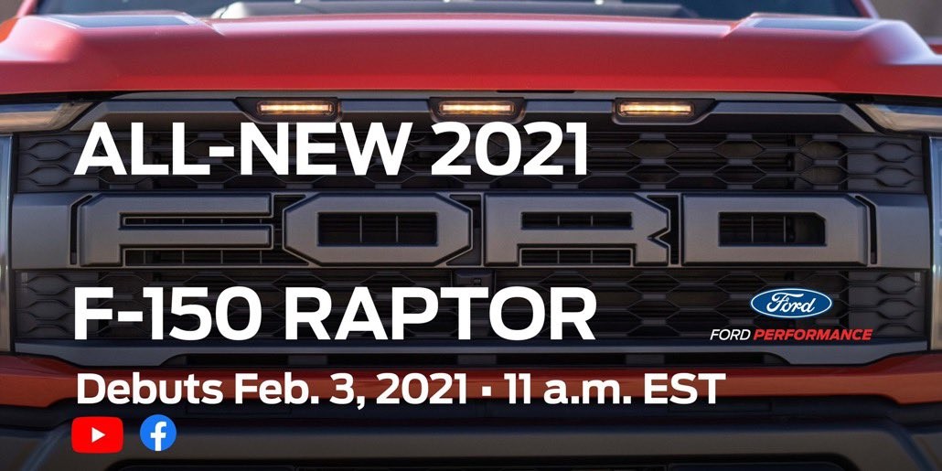 2021 Ford F-150 Raptor Teased, Debuts Next Week