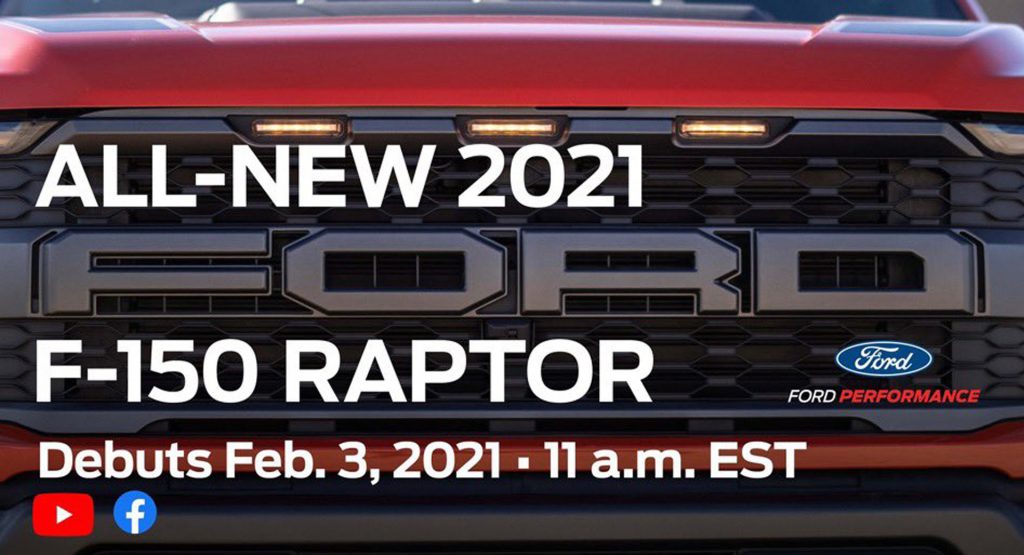  2021 Ford F-150 Raptor Teased, Debuts Next Week