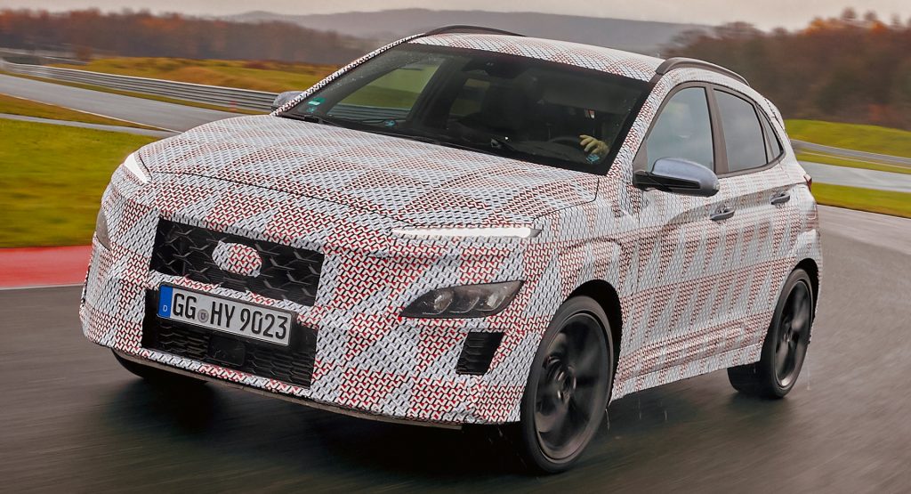  Hyundai Kona N Teased As Company Confirms 2.0-Liter Turbo And 8-Speed DCT