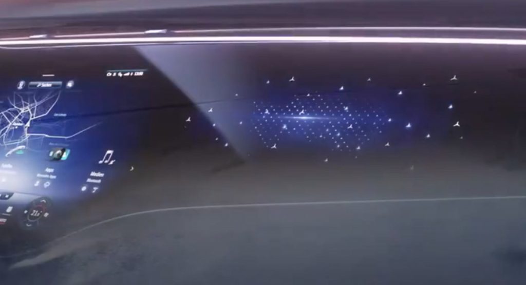  Mercedes MBUX Hyperscreen Teased, Will Grace The EQS’ Dashboard