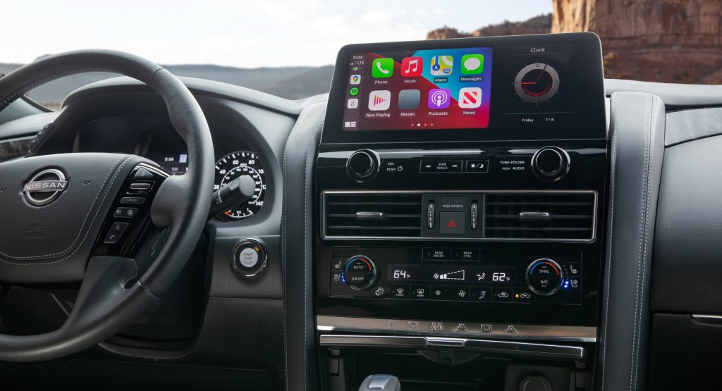  2024 Nissan Patrol Needs Armada&rsquo;s Interior But Gets Aftermarket Screen Instead