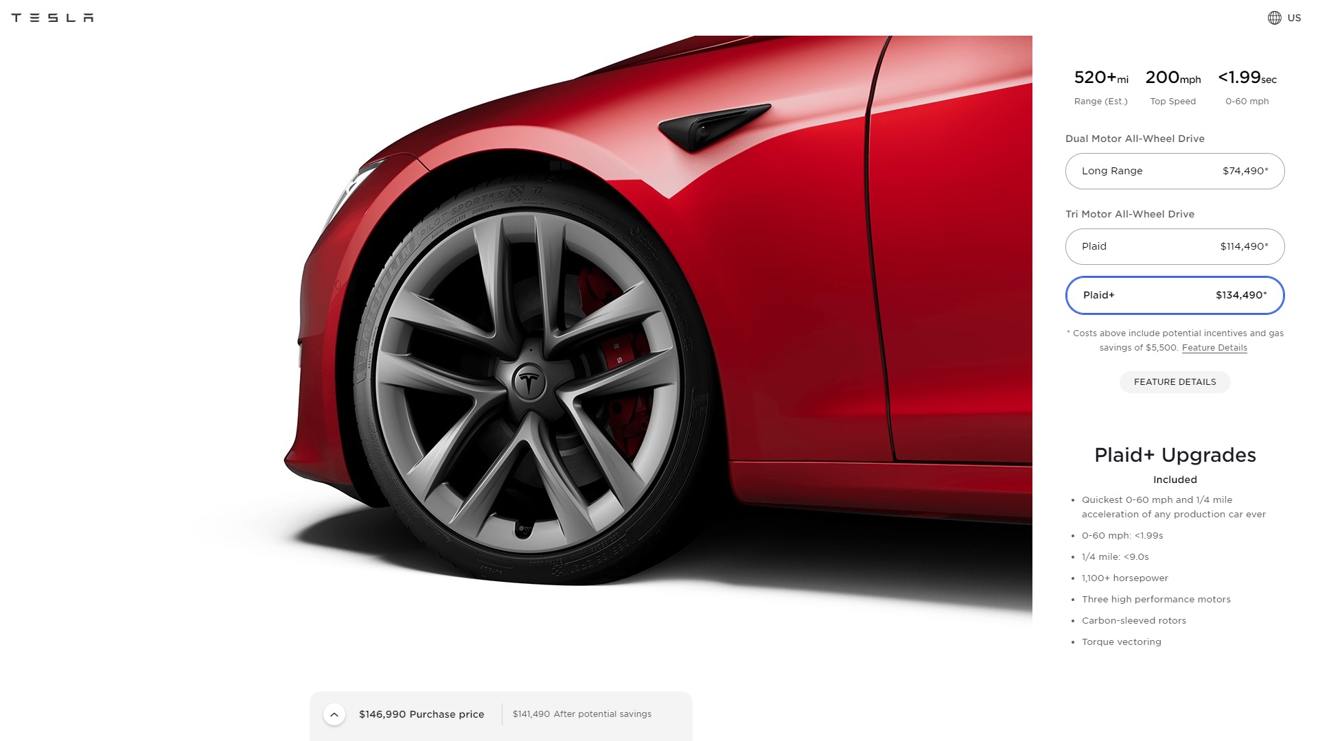 2021 Tesla Model S Had A Secret Round Steering Option Hidden In The Configurator