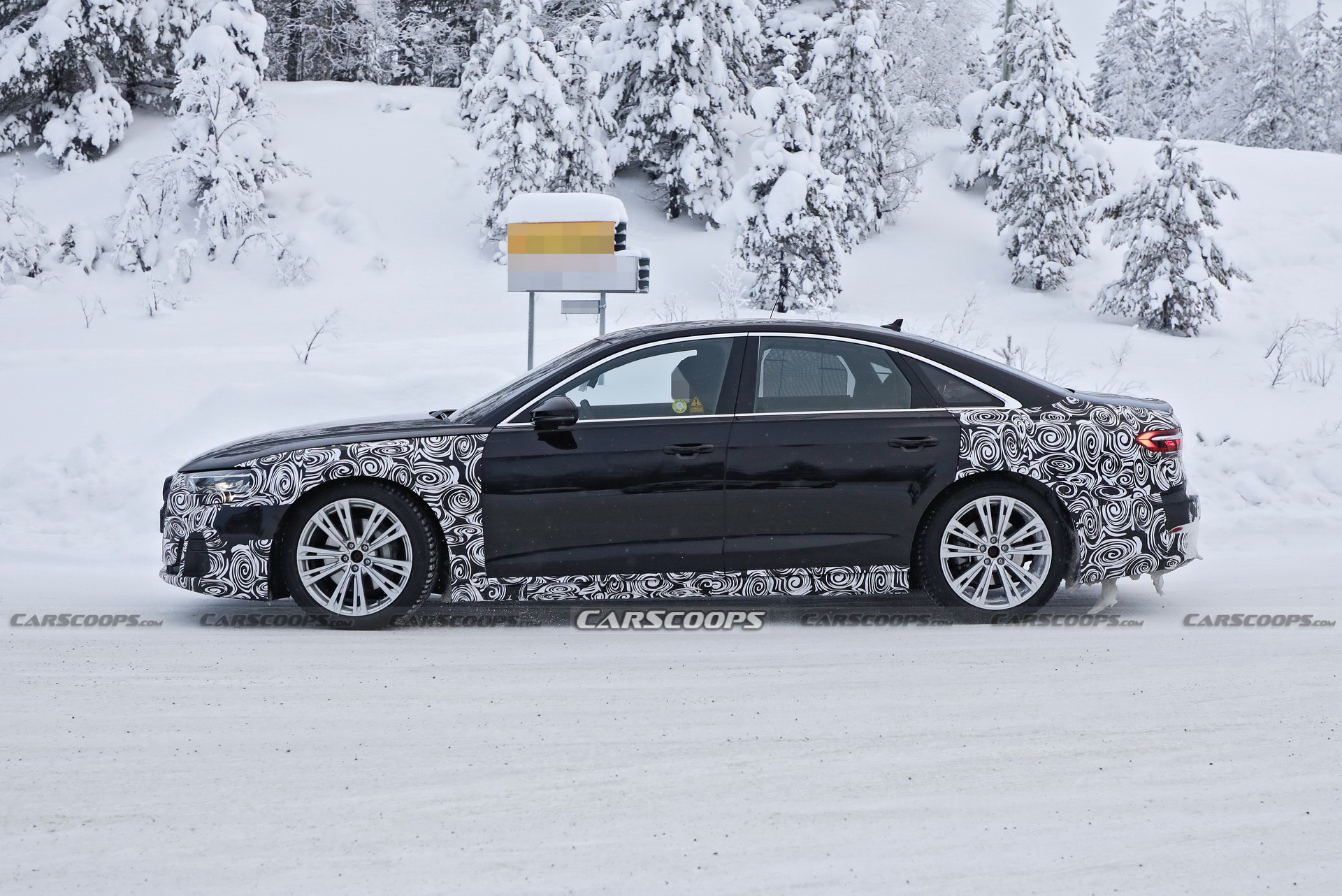 2022 Audi A8 Facelift Spied Wearing Redesigned Headlights And Grille