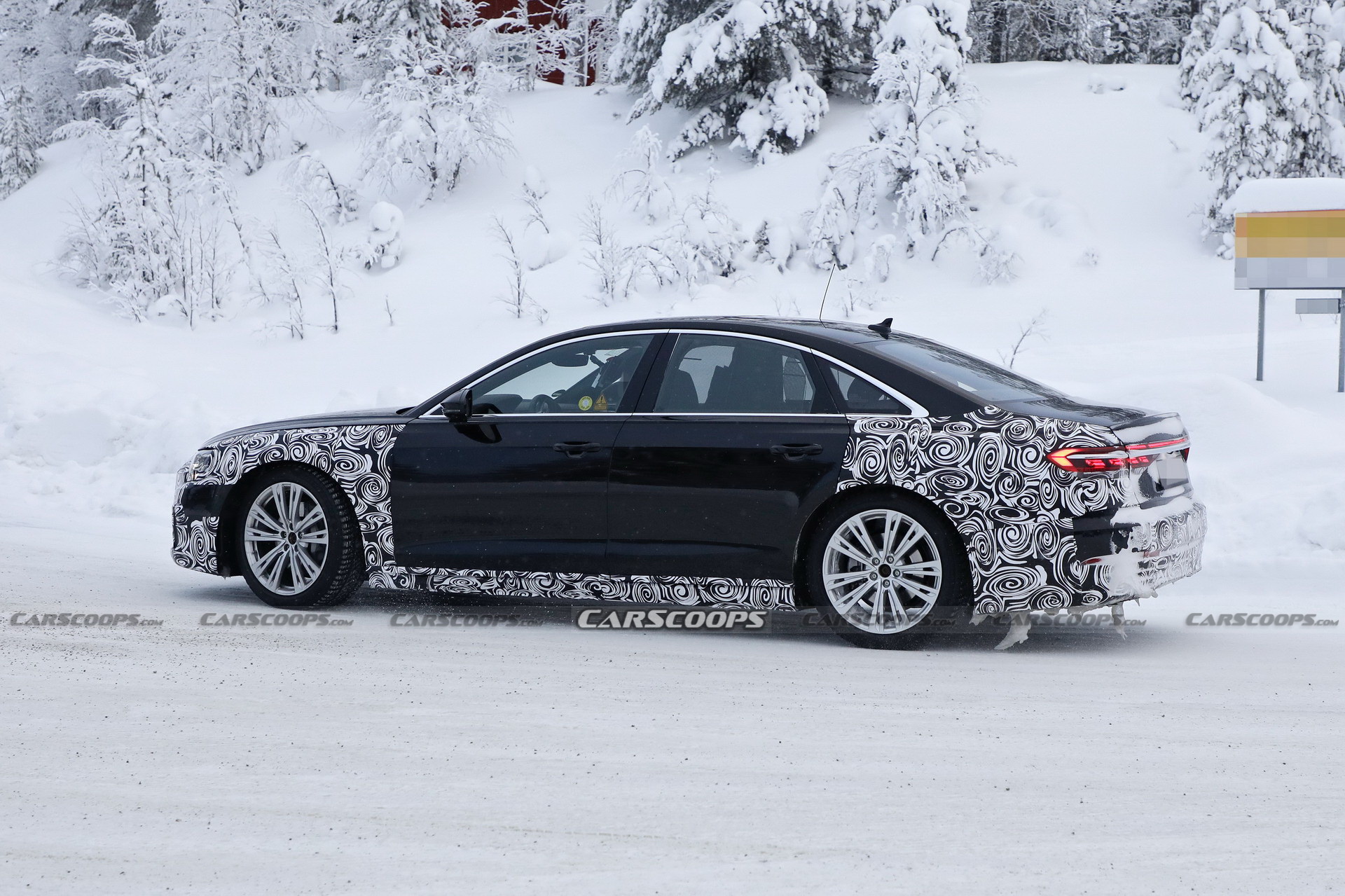 2022 Audi A8 Facelift Spied Wearing Redesigned Headlights And Grille