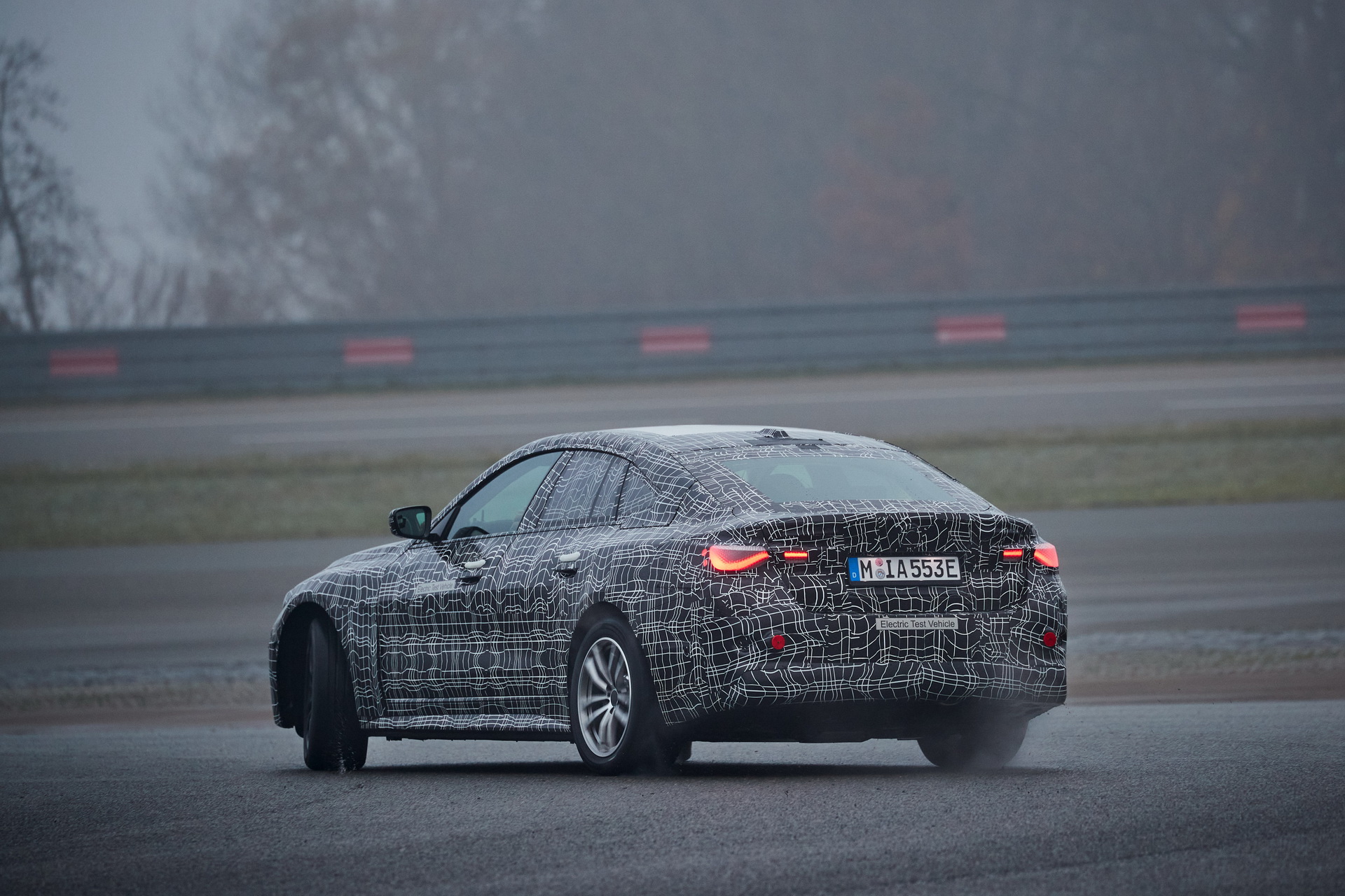 BMW Shows Off New i4 Electric Sedan Performing Some Silent Skids