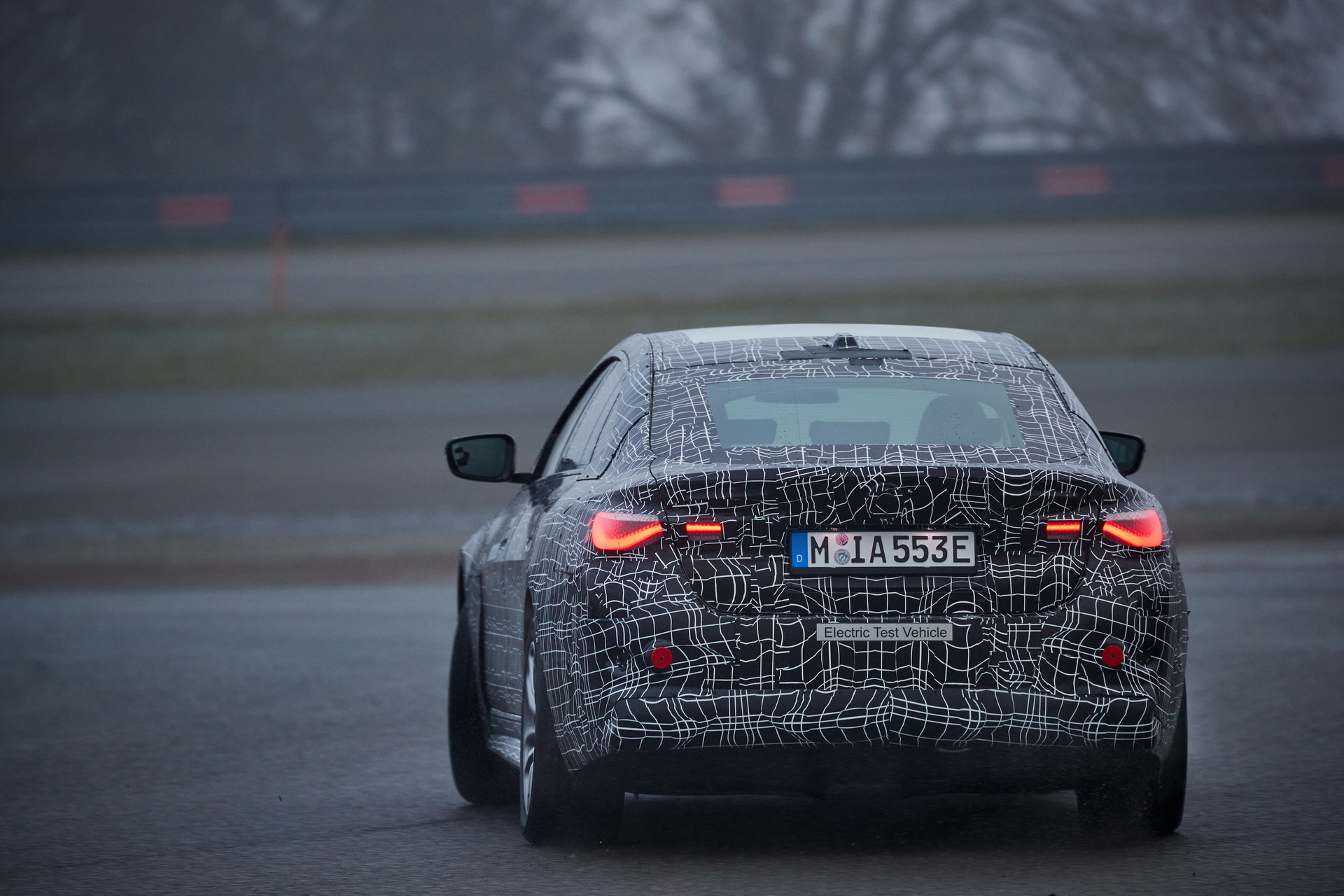 BMW Shows Off New i4 Electric Sedan Performing Some Silent Skids