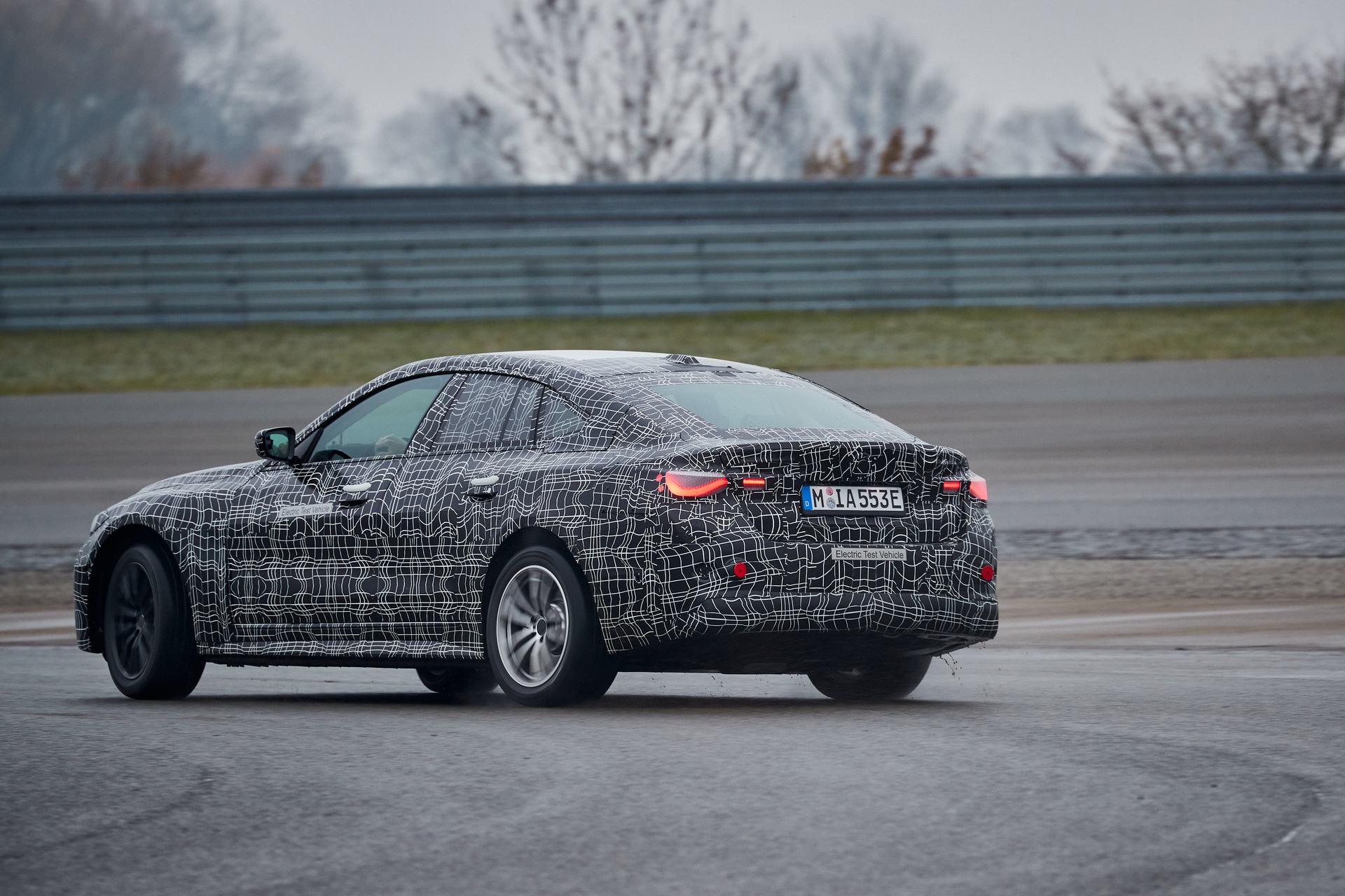 BMW Shows Off New i4 Electric Sedan Performing Some Silent Skids