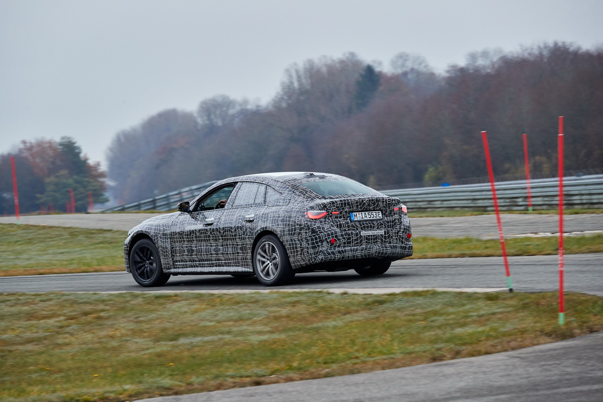 BMW Shows Off New i4 Electric Sedan Performing Some Silent Skids