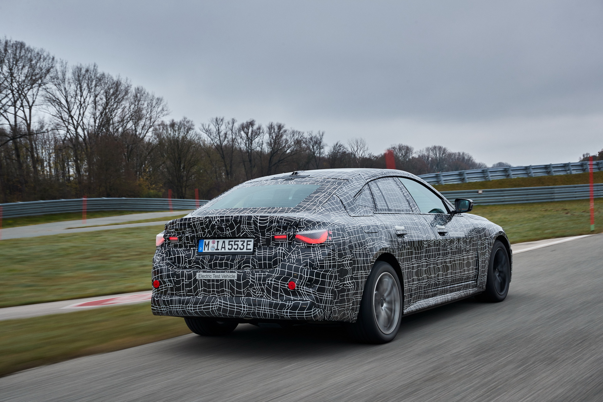 BMW Shows Off New i4 Electric Sedan Performing Some Silent Skids