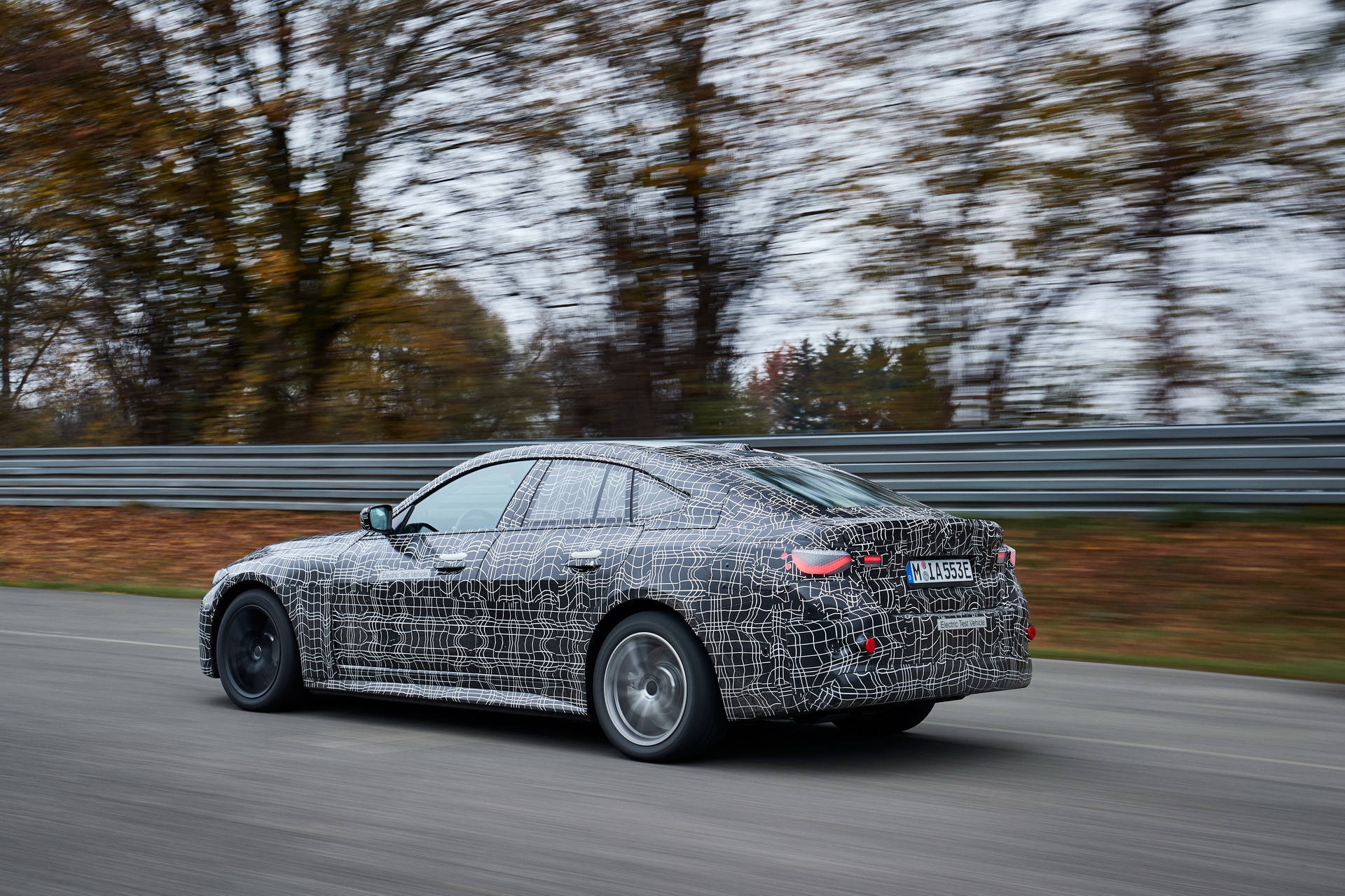 BMW Shows Off New i4 Electric Sedan Performing Some Silent Skids