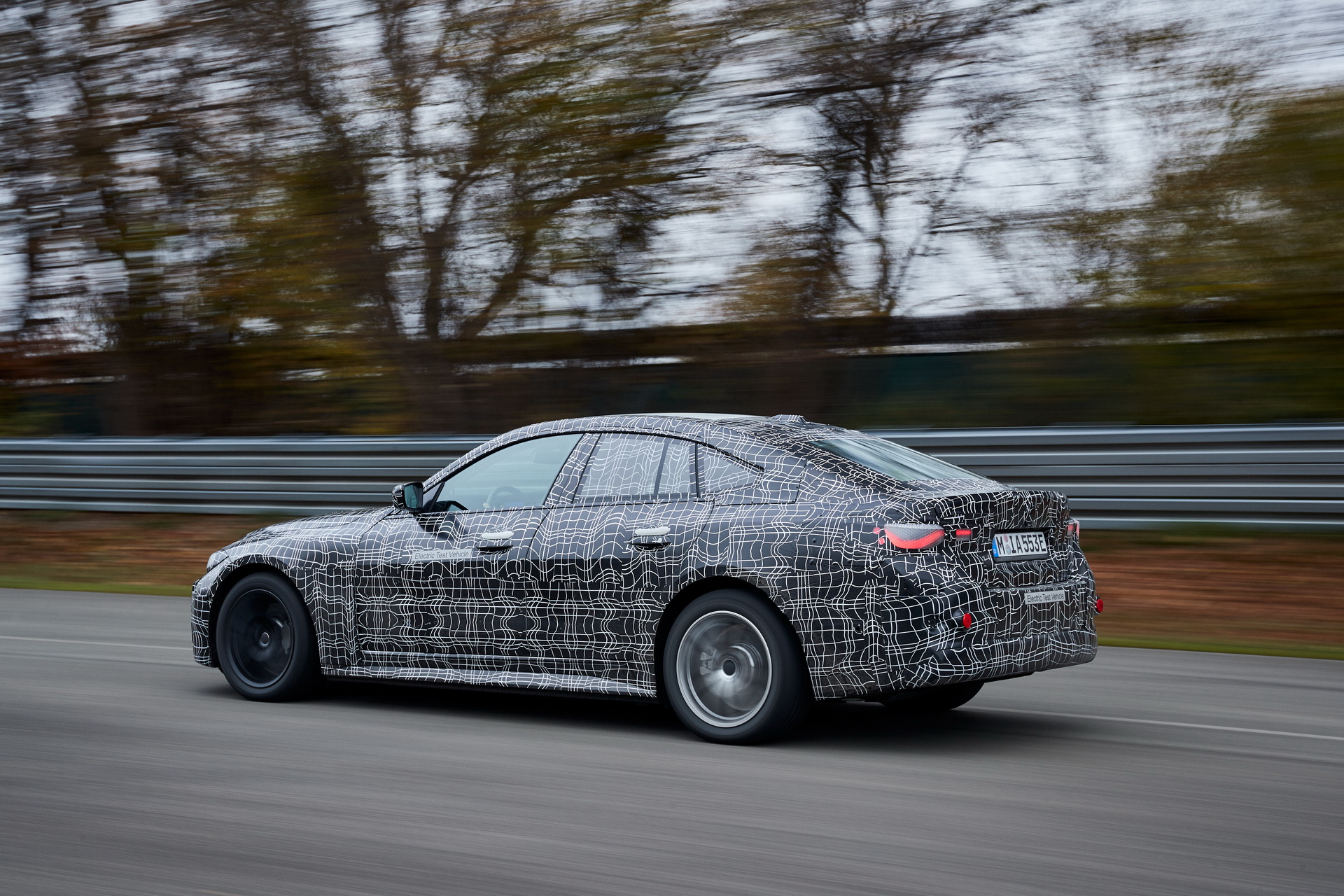 BMW Shows Off New i4 Electric Sedan Performing Some Silent Skids