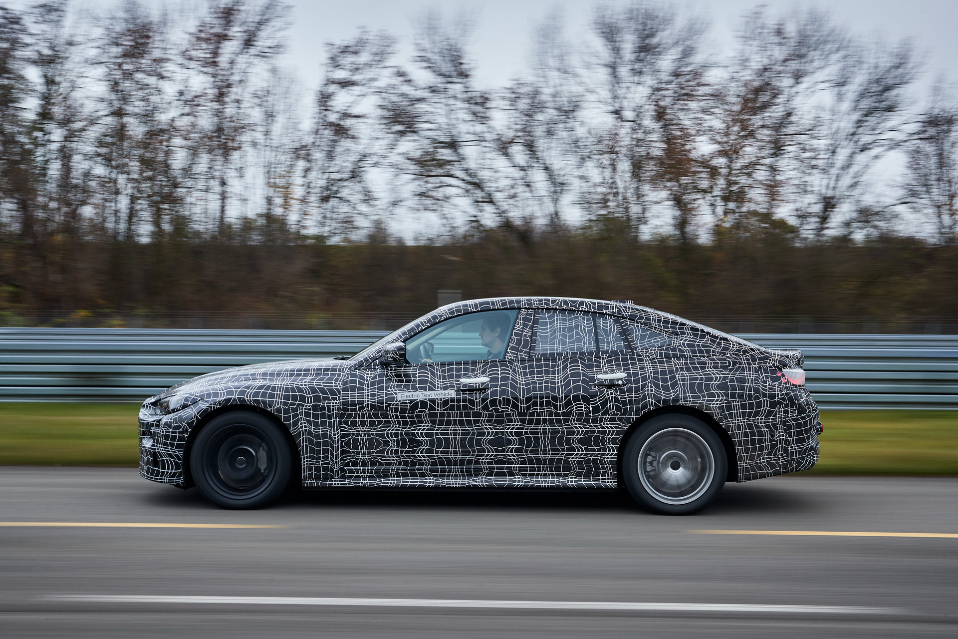BMW Shows Off New i4 Electric Sedan Performing Some Silent Skids