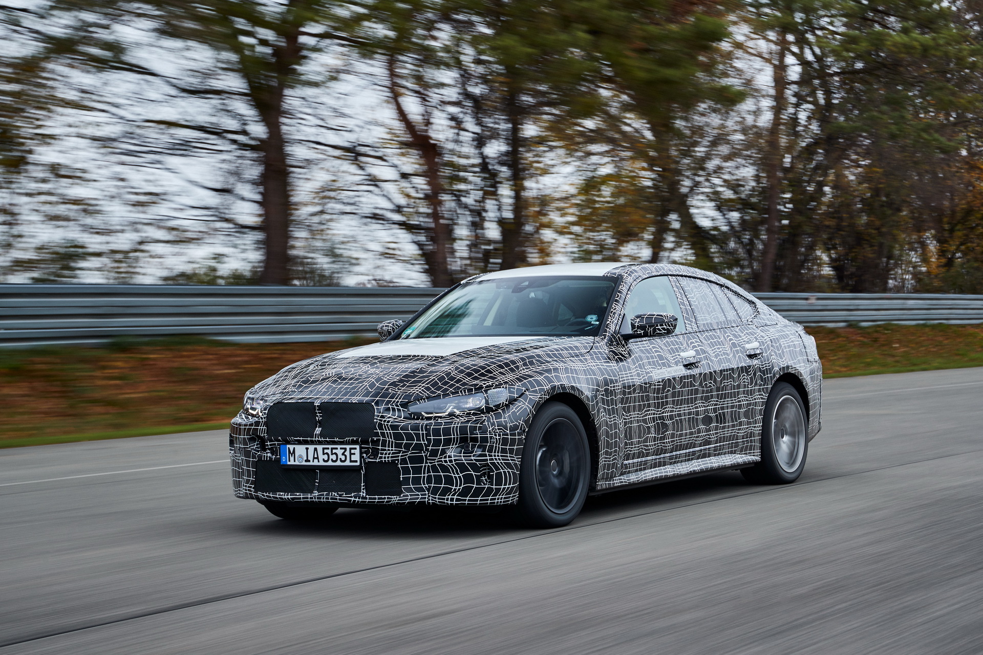 BMW Shows Off New i4 Electric Sedan Performing Some Silent Skids