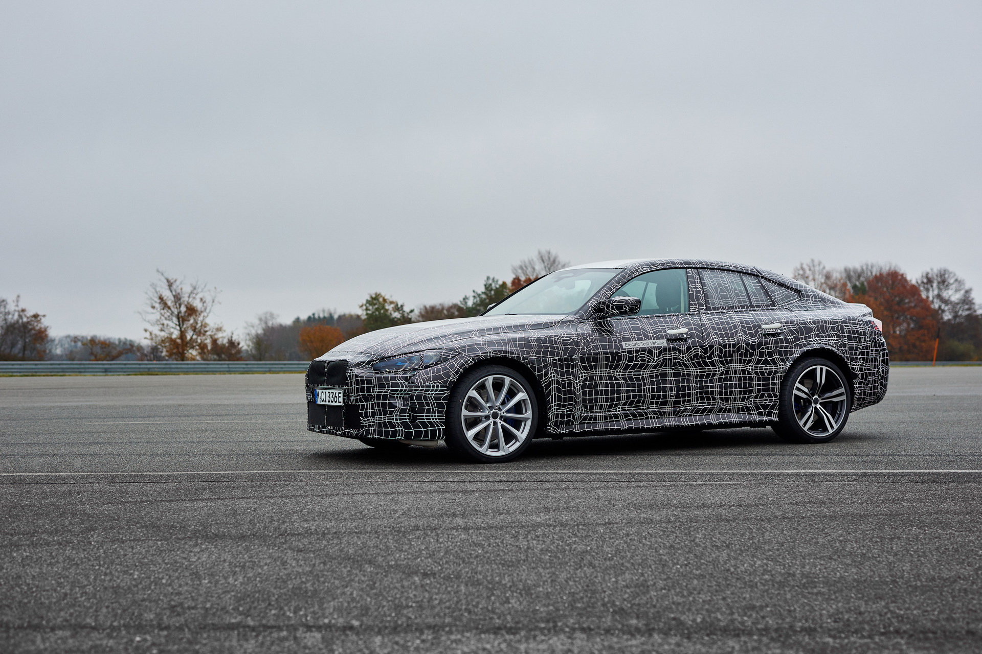 BMW Shows Off New i4 Electric Sedan Performing Some Silent Skids