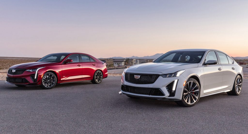  2022 Cadillac CT4-V And CT5-V Blackwings Shown Ahead Of Their Debut On Monday