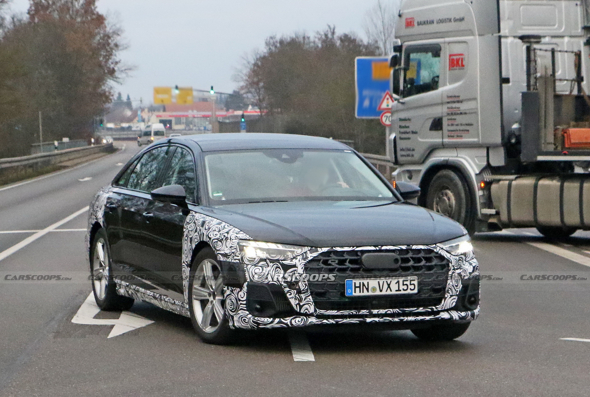 2022 Audi A8 Facelift Spied Wearing Redesigned Headlights And Grille
