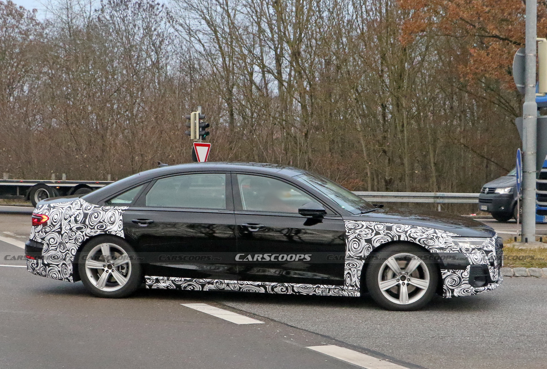 2022 Audi A8 Facelift Spied Wearing Redesigned Headlights And Grille