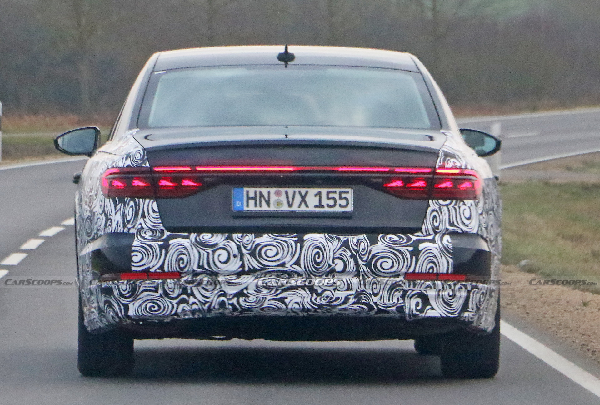 2022 Audi A8 Facelift Spied Wearing Redesigned Headlights And Grille