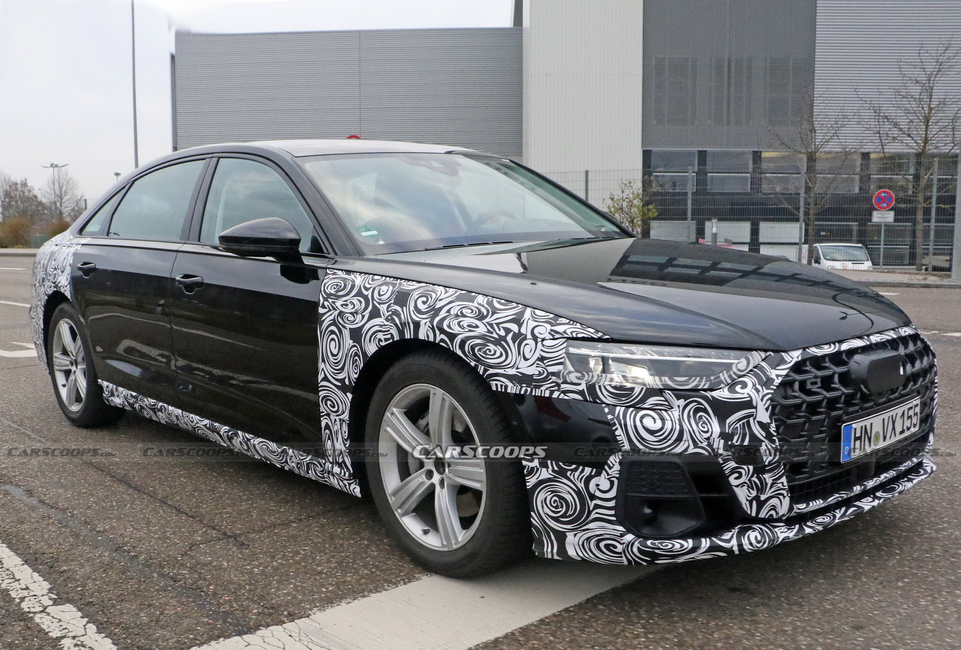 2022 Audi A8 Facelift Spied Wearing Redesigned Headlights And Grille