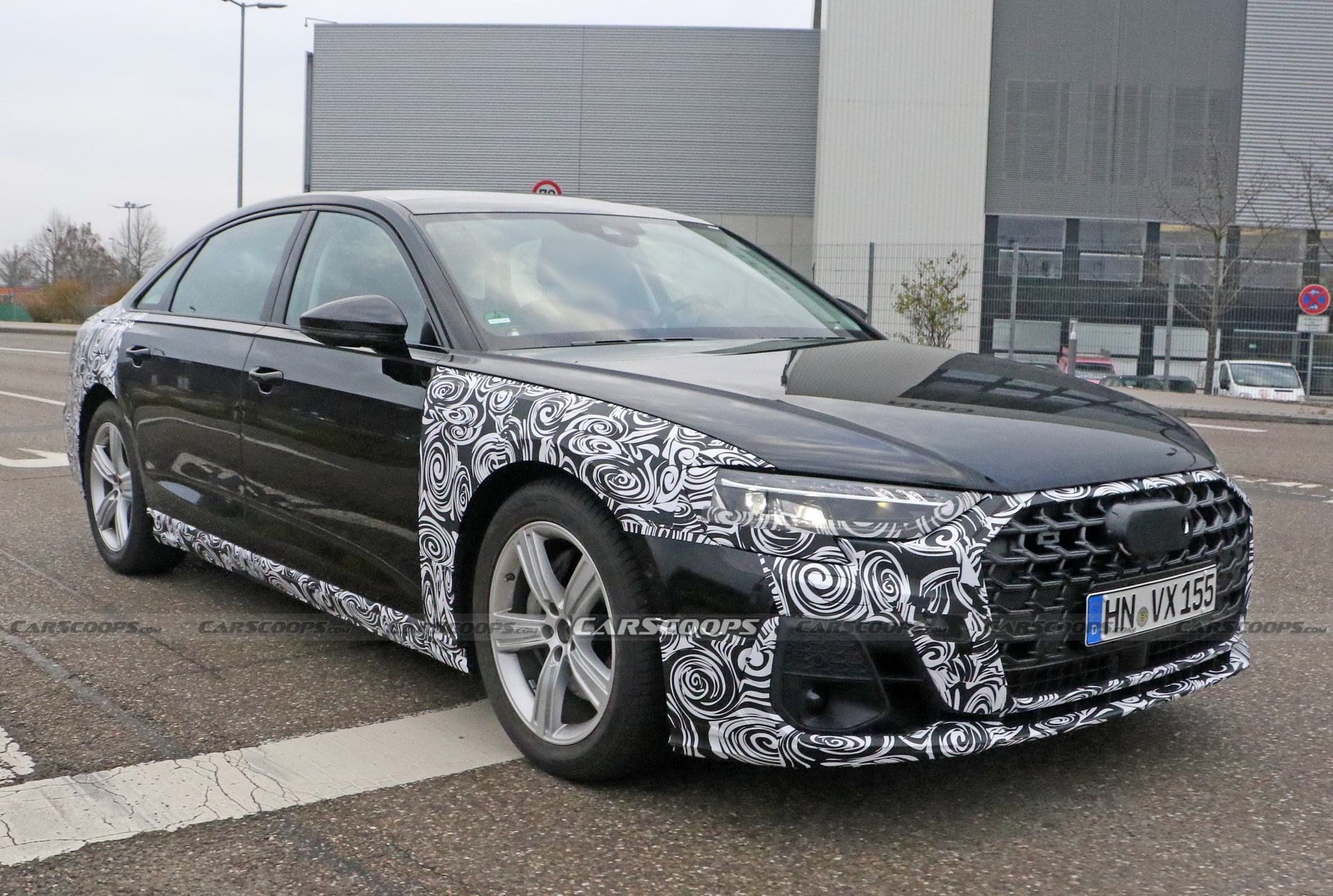 2022 Audi A8 Facelift Spied Wearing Redesigned Headlights And Grille