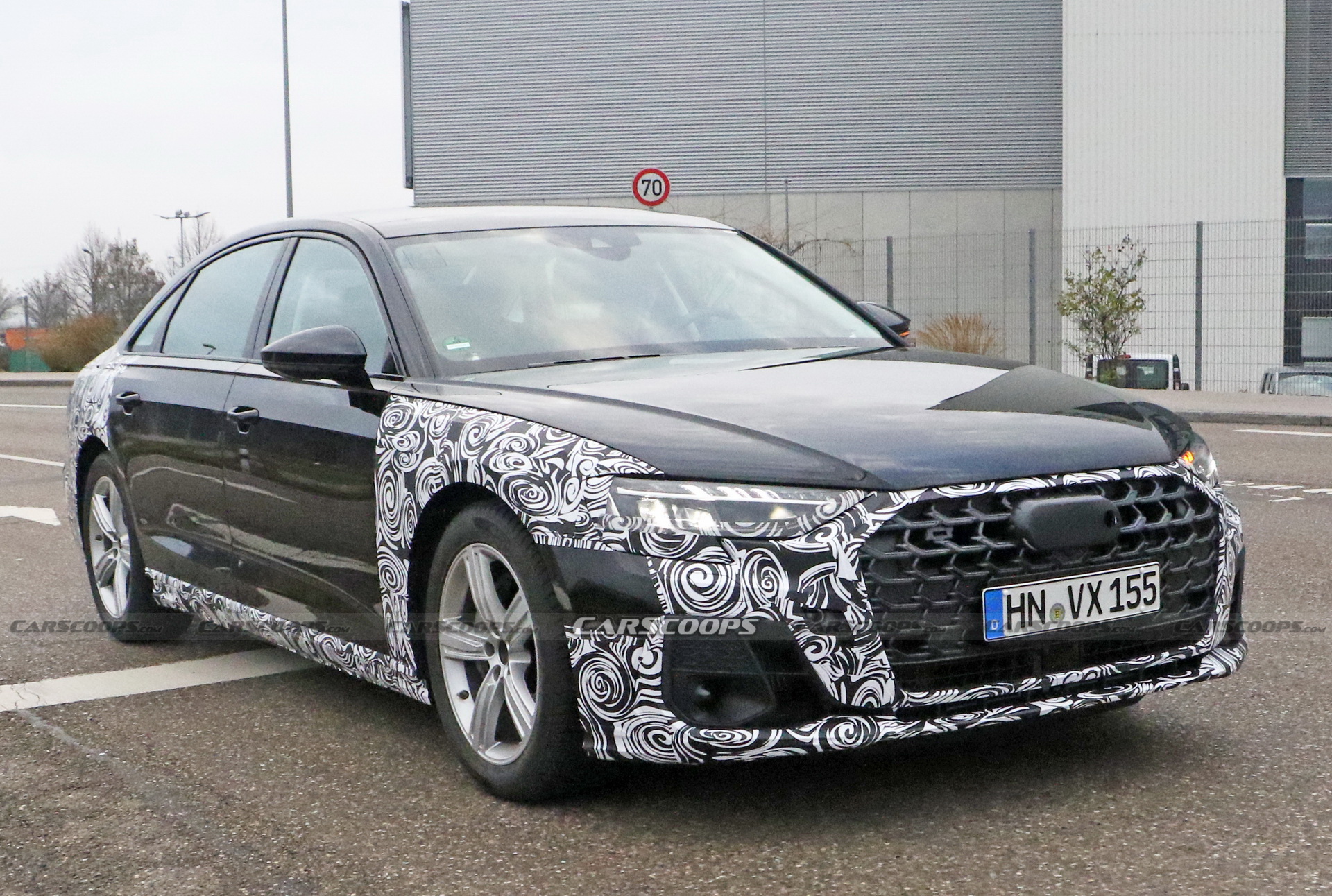 2022 Audi A8 Facelift Spied Wearing Redesigned Headlights And Grille