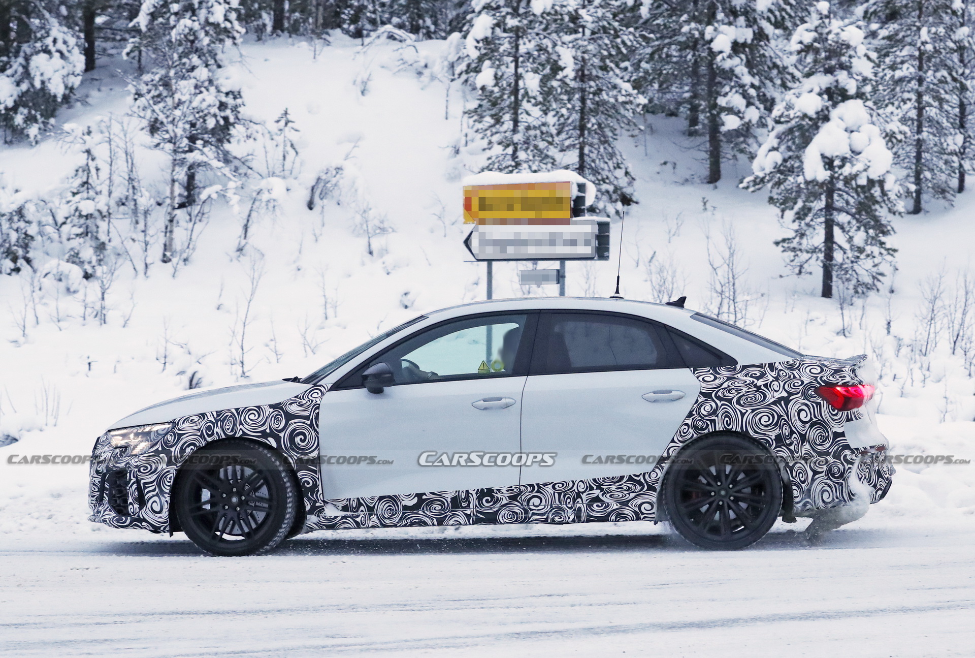 2022 Audi RS3 Sedan Flashes Wide Body, Big Exhaust Pipes In New Spy Shots